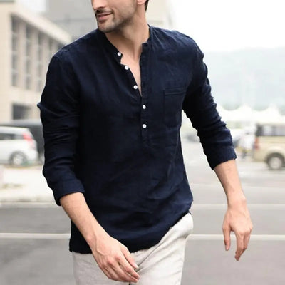 Classic Plaid Button-Down Men’s Shirt null