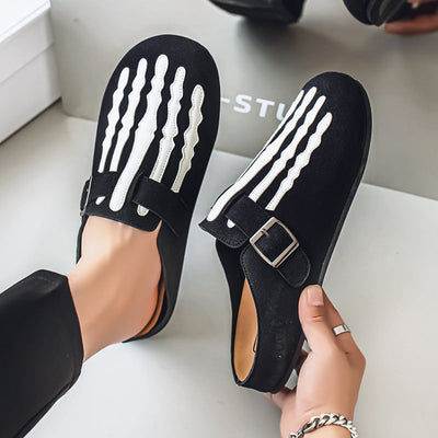 Men's Low-top Half Slippers Slip-on Lofter Board Shoes EXCHANGE THRIFT